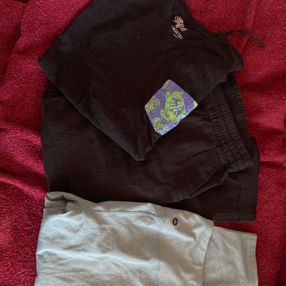 prAna leggings, old navy black linen pants bundle, size Large - Picture 4 of 8